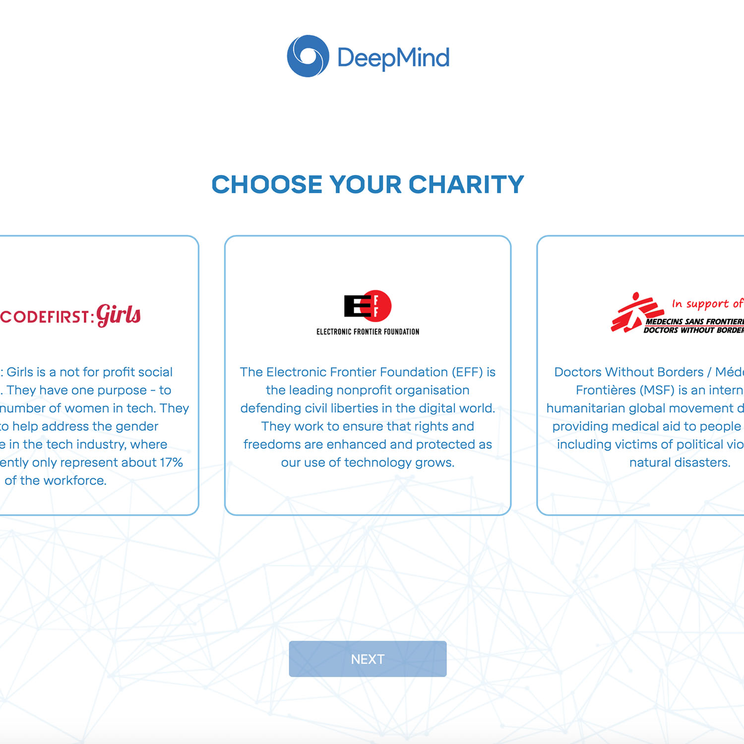 DM-Charity Token portfolio